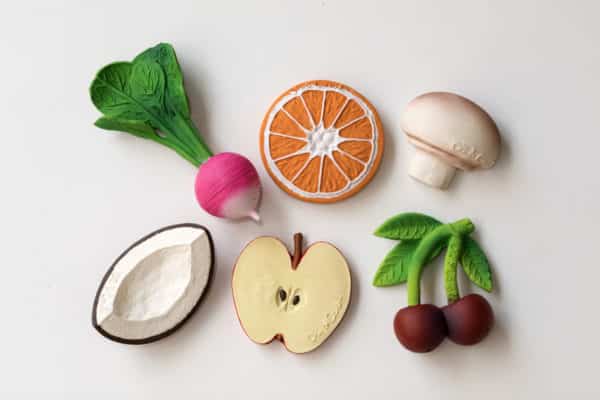 Anneaux de dentition fruits et légumes Oli & Carol