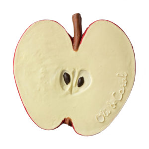 Anneau de dentition pour bébé en latex naturel Pepita la pomme Oli&Carol