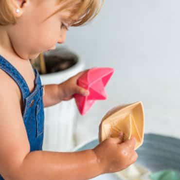 Jouet de bain bateau origami