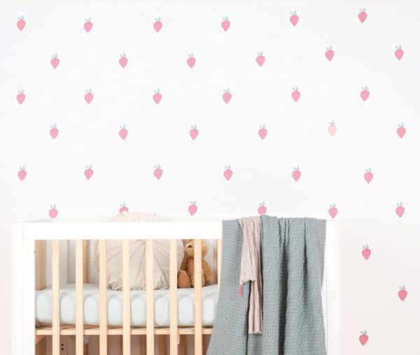 Sticker mural Fraises Lovemae