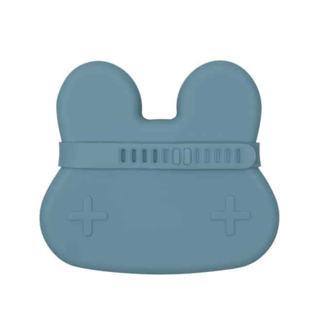 boîte à gouter en silicone lapin bleu we might be tiny