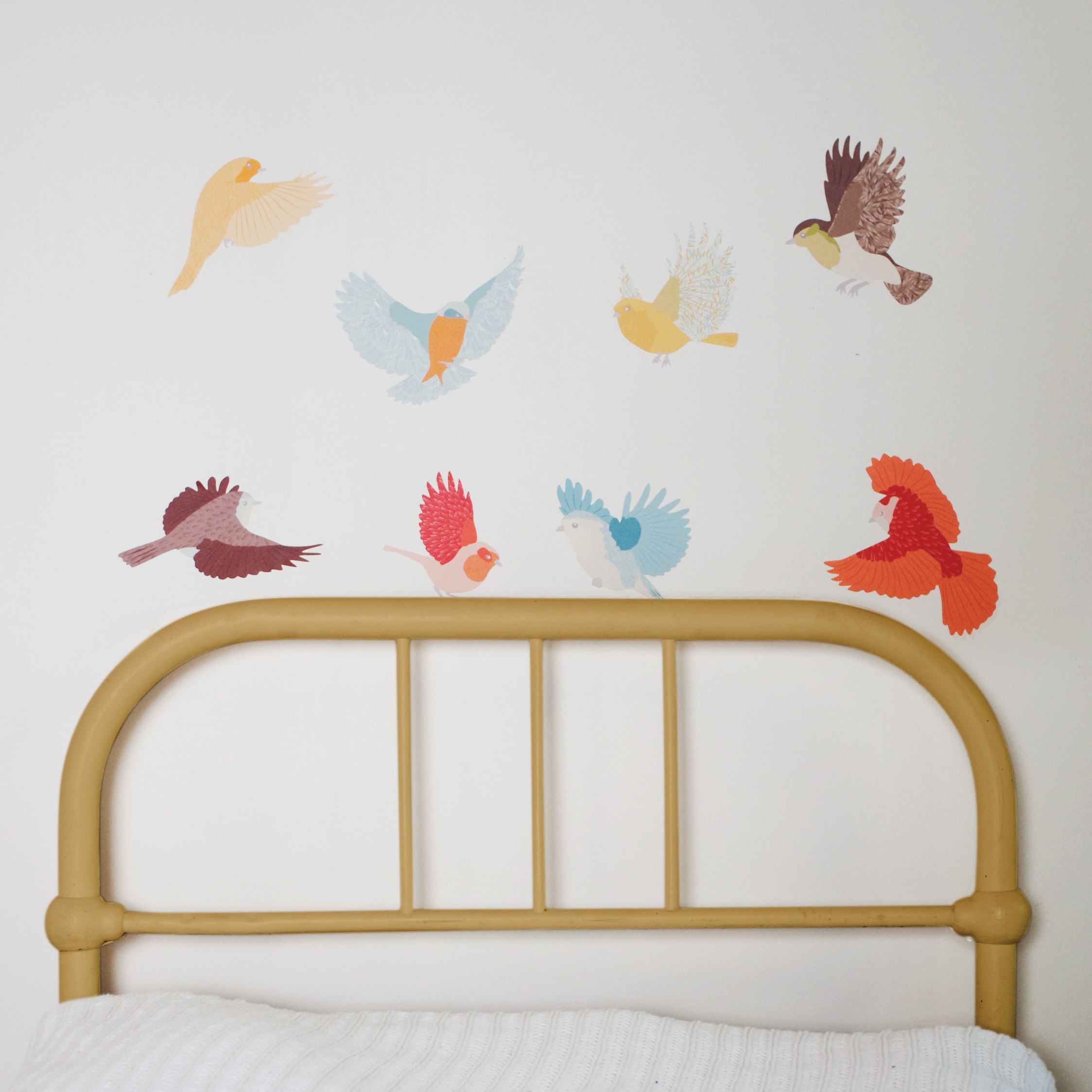 Sticker Mural Chambre Enfant Oiseaux Love Mae Hey Babe Sticker Mural Chambre Enfant Oiseaux Love Mae Hey Babe