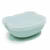 bol vert pour enfant en silicone avec ventouse et couvercle we might be tiny