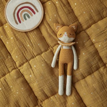 Doudou en crochet chat