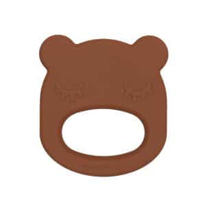 Anneau de dentition en silicone ours marron We Might be Tiny