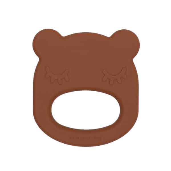 Anneau de dentition en silicone ours marron We Might be Tiny