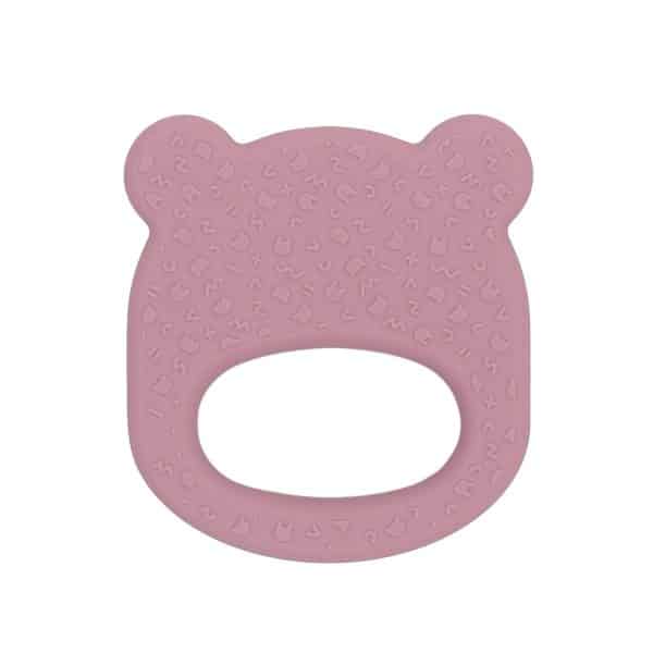 Anneau de dentition en silicone ours rose We Might be Tiny