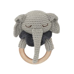 Anneau de dentition en crochet éléphant Patti Oslo