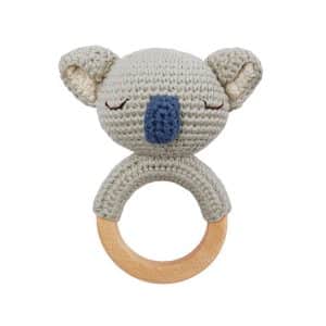 Anneau de dentition en crochet koala bleu Patti Oslo