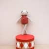 Doudou en crochet Tracey L'ourson Burgundy Patti Oslo