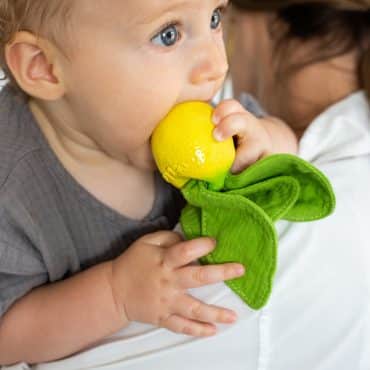 Mini doudou John Lemon le citron