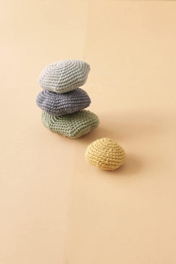 Galets à empiler en crochet Bleu Patti Oslo