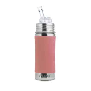 Gourde évolutive en inox avec paille 325ml Rose Pura