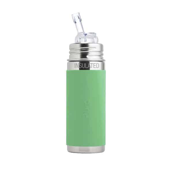 Gourde isotherme évolutive en inox avec paille 260ml Moss Pura