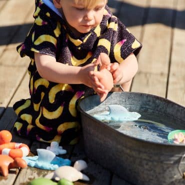 Poncho de bain enfant Banana