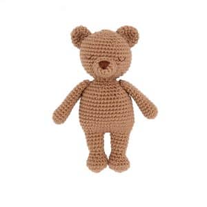 Doudou en crochet petit ours brun Patti Oslo