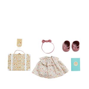 Valise de vêtements Prairie Floral pour poupée Dinkum Doll Olli Ella