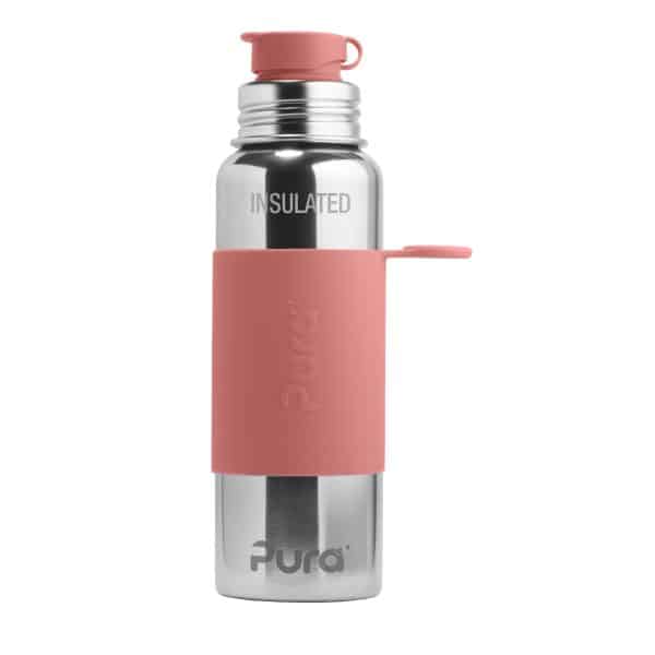Gourde en inox Sport 650ml rose Pura
